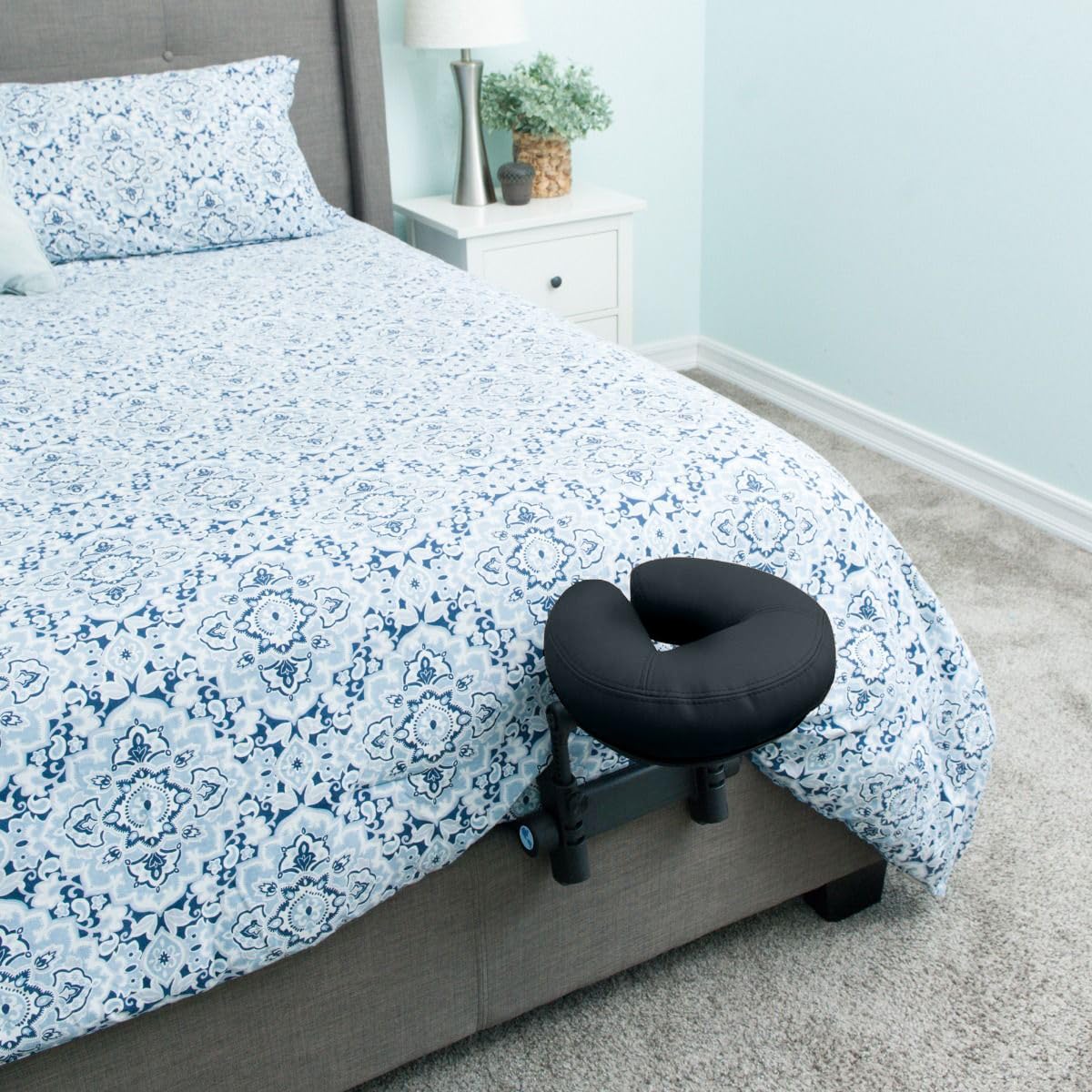 GEN'C BÉAUTY Portable Massage Face Cradle Adjustable Headrest with Cushion Under Mattress face Cradle for Professional and Home Use