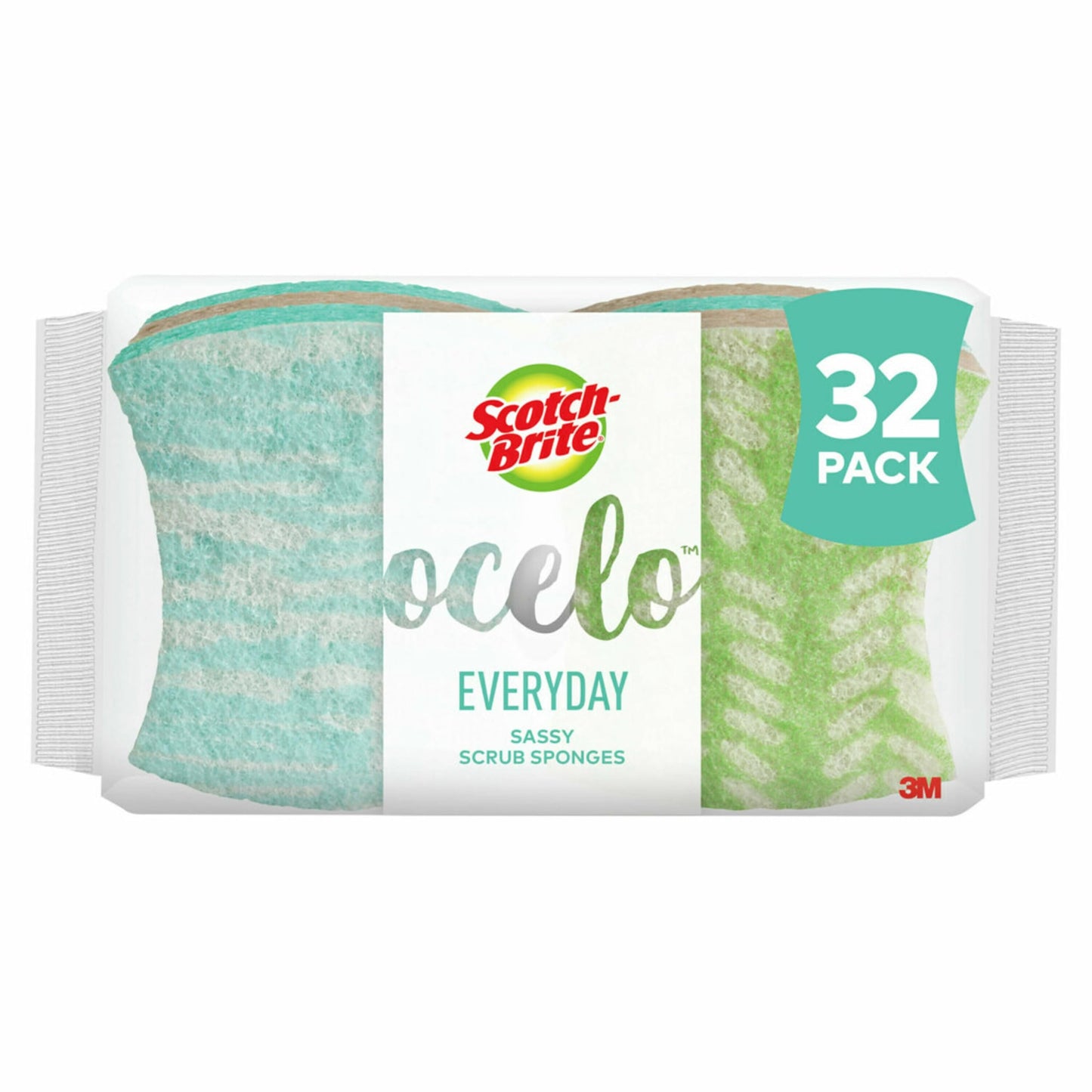 ocelo No Scratch Scrub Sponge (LD-4), 4-Count (Pack of 8)