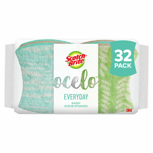 ocelo No Scratch Scrub Sponge (LD-4), 4-Count (Pack of 8)