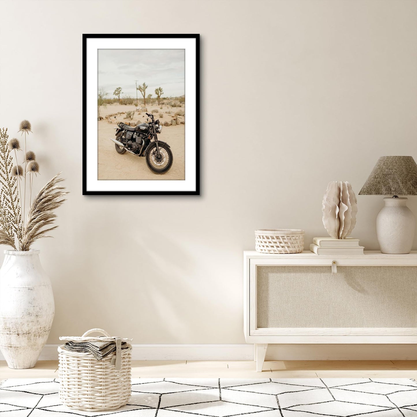 Americanflat 20x28 Picture Frame with Polished Plexiglass - Use as 16x24 Frame with Mat or Display 20x28 Photo Without Mat - Streamline Collection - Thin Border Picture Frames for Wall - Black