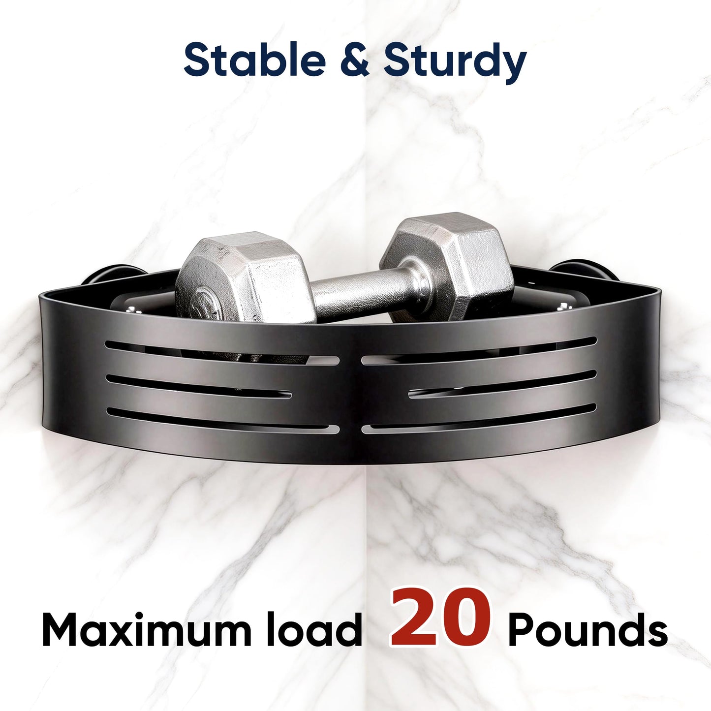 Veinvifiy 2 Tiers Corner Shower Caddy with Suction Cup 2 Pack Aluminum Upgraded Shower Organizer Removable Bathroom Storage Rack Kitchen Wall Mounted Grey