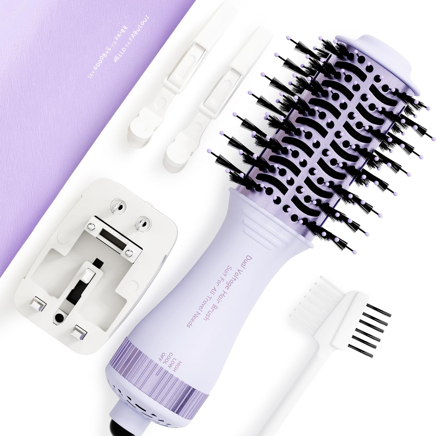 Olaermoso Travel Hair Dryer Brush-Purple