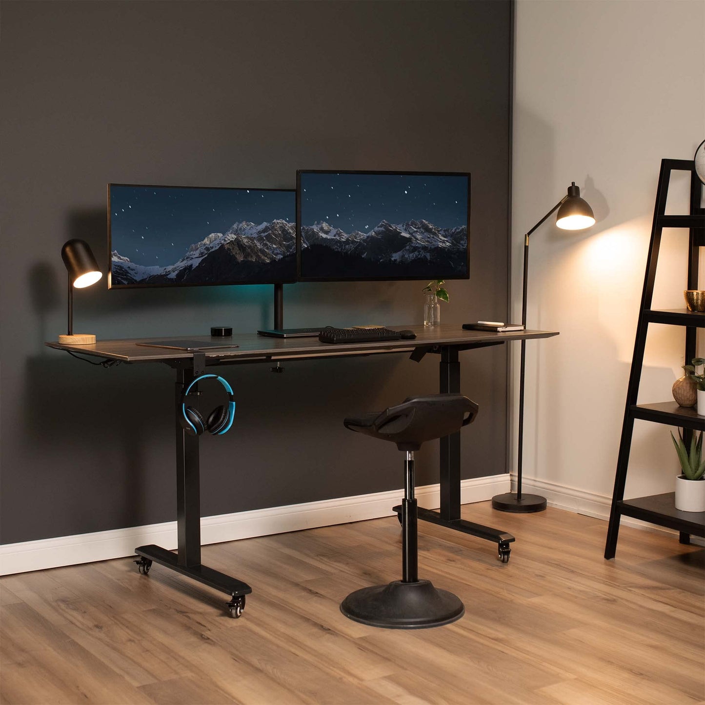 VIVO Full Motion Dual Monitor Desk Mount Clamp VESA Stand w/Double Center Arm Joint, Fits up to 34 inch Screens, STAND-V102D
