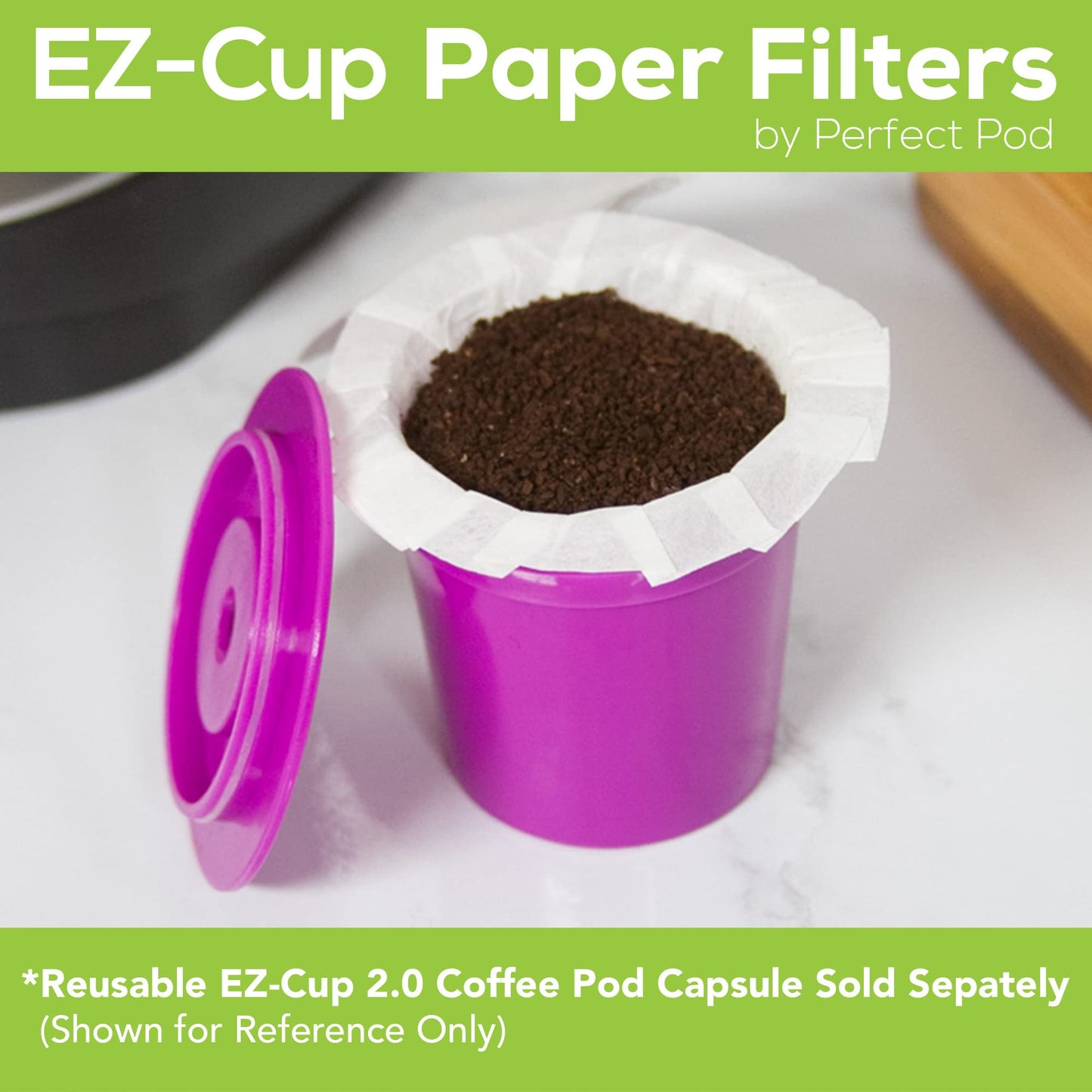 Ez Cup Filter By Perfect Pod 8 Pack (400 Filters)