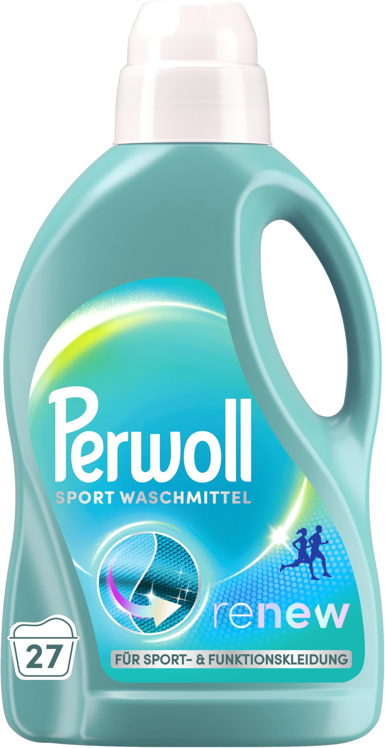 Perwoll Sports Detergent (1 x 27 Wash Loads) | Gently Cleans, Removes Bad Odors & Maintains Elasticity | For Sports and Functional Wear, With Triple-Renew Technology