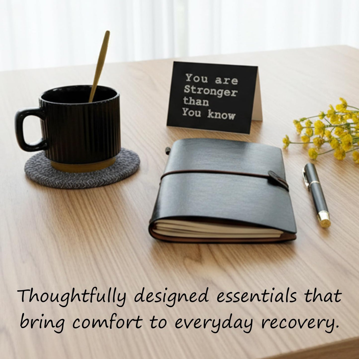Care Package for Men - Get Well Soon Gifts with Plush Blanket, Ceramic Mug Set, Socks, PU notebook, Pen, Stress Stone, Greeting Card - Get Well Gifts for Men After Surgery Dad Friend