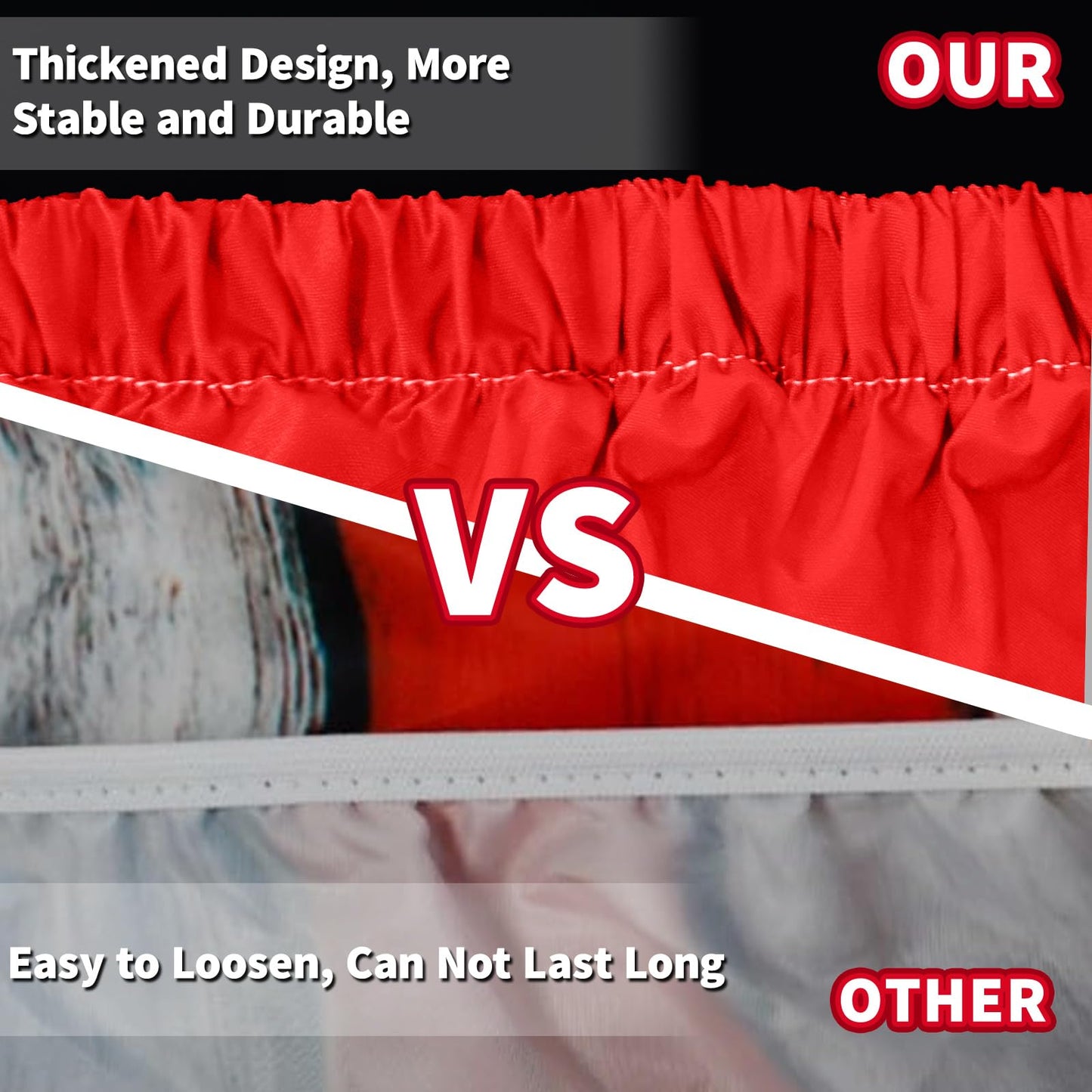 6FT Canada Flag Picnic Table Cover with Bench Covers Set Canadian Flags Waterproof Windproof Camping Rectangle Tablecloths with Elastic Fitted Picnic Table Cover for Canada Day Outdoor Decor