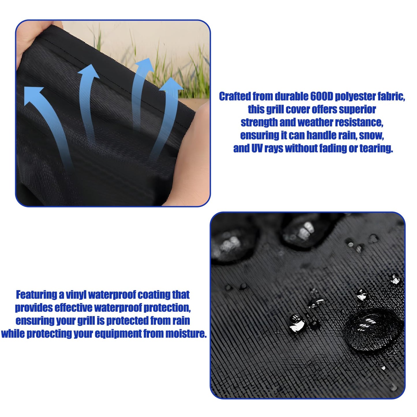 BBQ Grill Cover for Napoleon TravelQ PRO285 on Stand Grill Accessories Heavy Duty and Waterproof