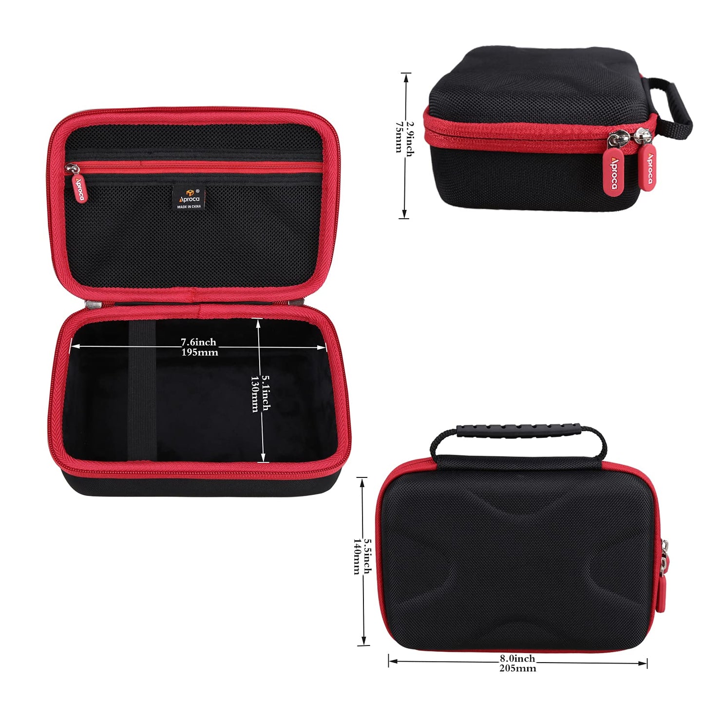 Aproca Portable Storage Case, for Focusrite Scarlett 2i2 4th Gen USB Audio Interface and Accessories (Case Only)