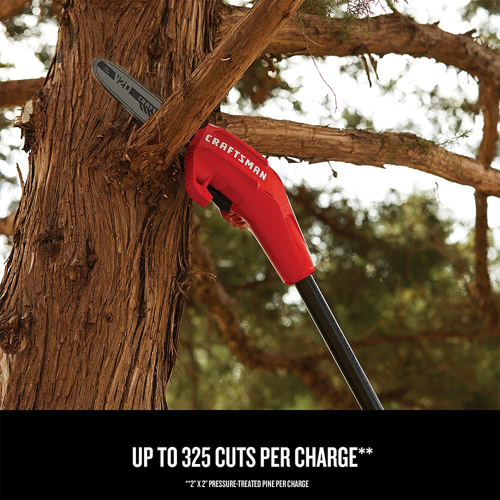 CRAFTSMAN® V20* 8 in. Cordless Pole Chainsaw Kit, 4.0Ah (CMCCSP20M1)