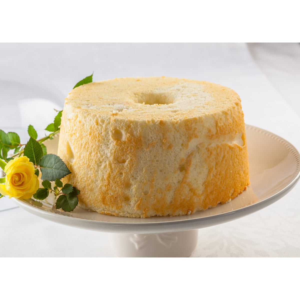 Fox Run Reinforced Angel Cake Food Pan with Removable Bottom and Feet, Aluminum, 10.75"