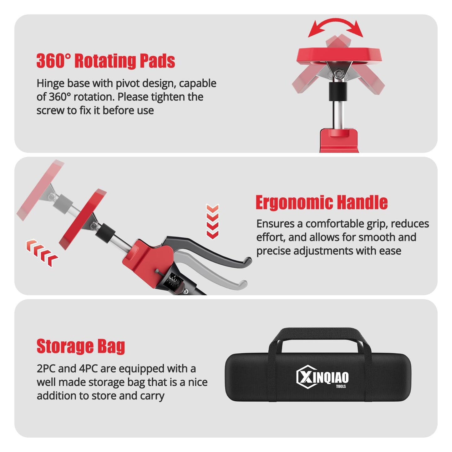 XINQIAO Cabinet Jacks for Installing Cabinets, Heavy Duty Third Hand Tools Adjustable Support Pole from 47 CM to 75 CM, 1 PC