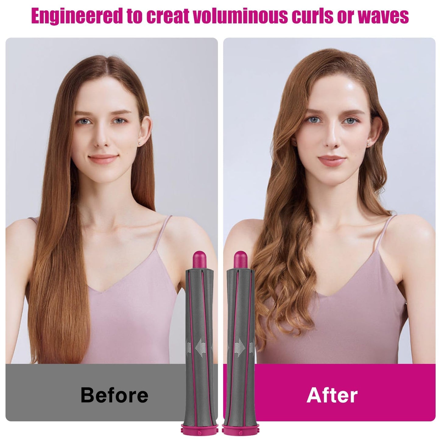 5 In 1 Hair Tool for Dyson Supersonic Hair Dryer Curling Attachment Automatic Curling Suit, Accessories for Multiple Hair Styles