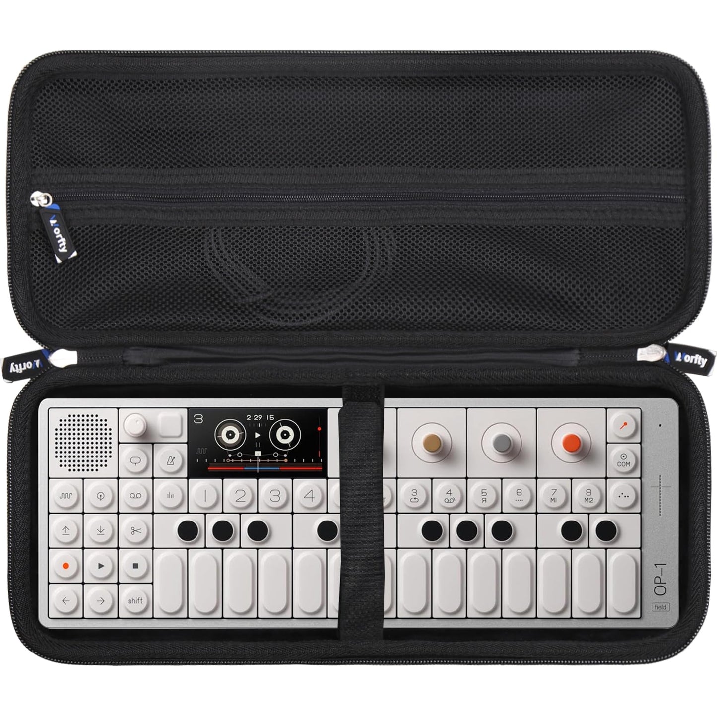 worfty Case for Teenage Engineering OP-1 Field/OP-XY/OP-1 Portable Synthesizer - Hard Protective Travel Carrying Storage Bag (Black)