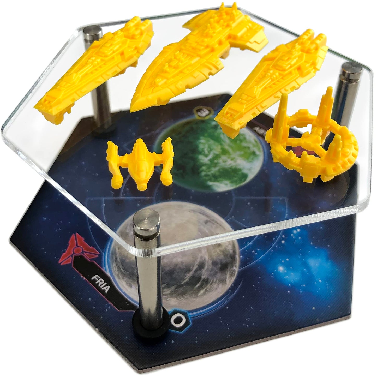 Fleet Stands | 6pc 93mm | Steel Legs & Rubber Feet | Compatible with Twilight Imperium 4, TI4 Codex, , Eclipse: 2nd Dawn for The Galaxy