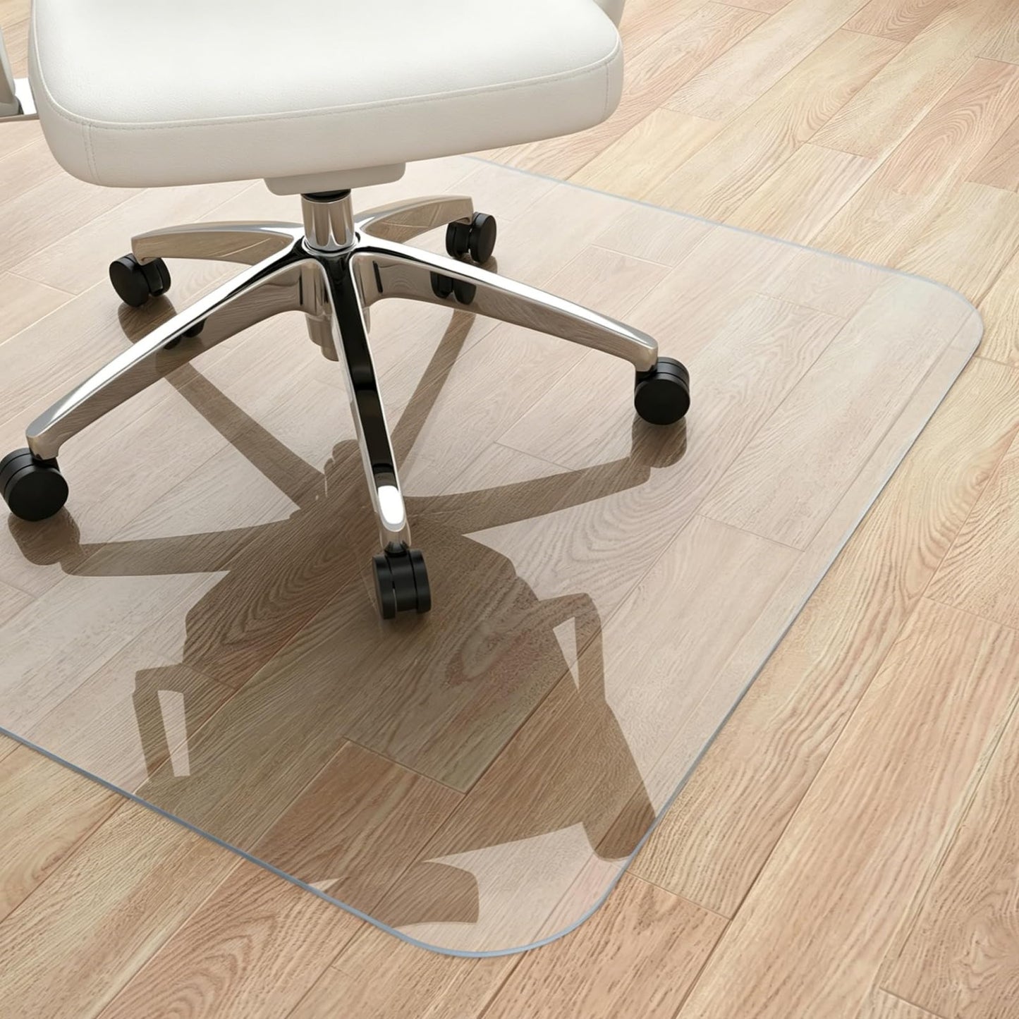 Yecaye Office Chair Mat for Hardwood Floor, 36" x 48" Office Floor Mat, Computer&Desk Chair Mat, Plastic Mat for Office Chair, Chair Mat Heavy Duty Wood/Tile Protector for Rolling Chairs, Rectangle