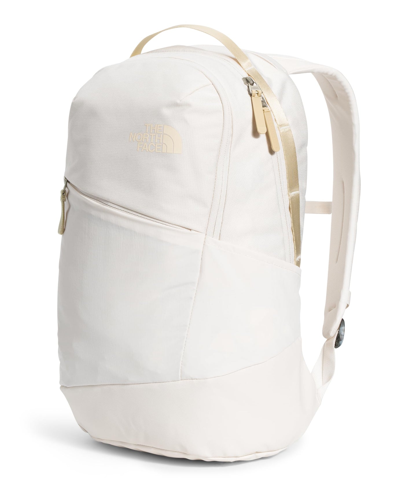 THE NORTH FACE Women's Isabella 3.0 Backpack | Everyday Travel Bag with 16" Laptop Sleeve, Water Repellent Finish, Gardenia White Dark Heather/Gravel-NPF, One Size