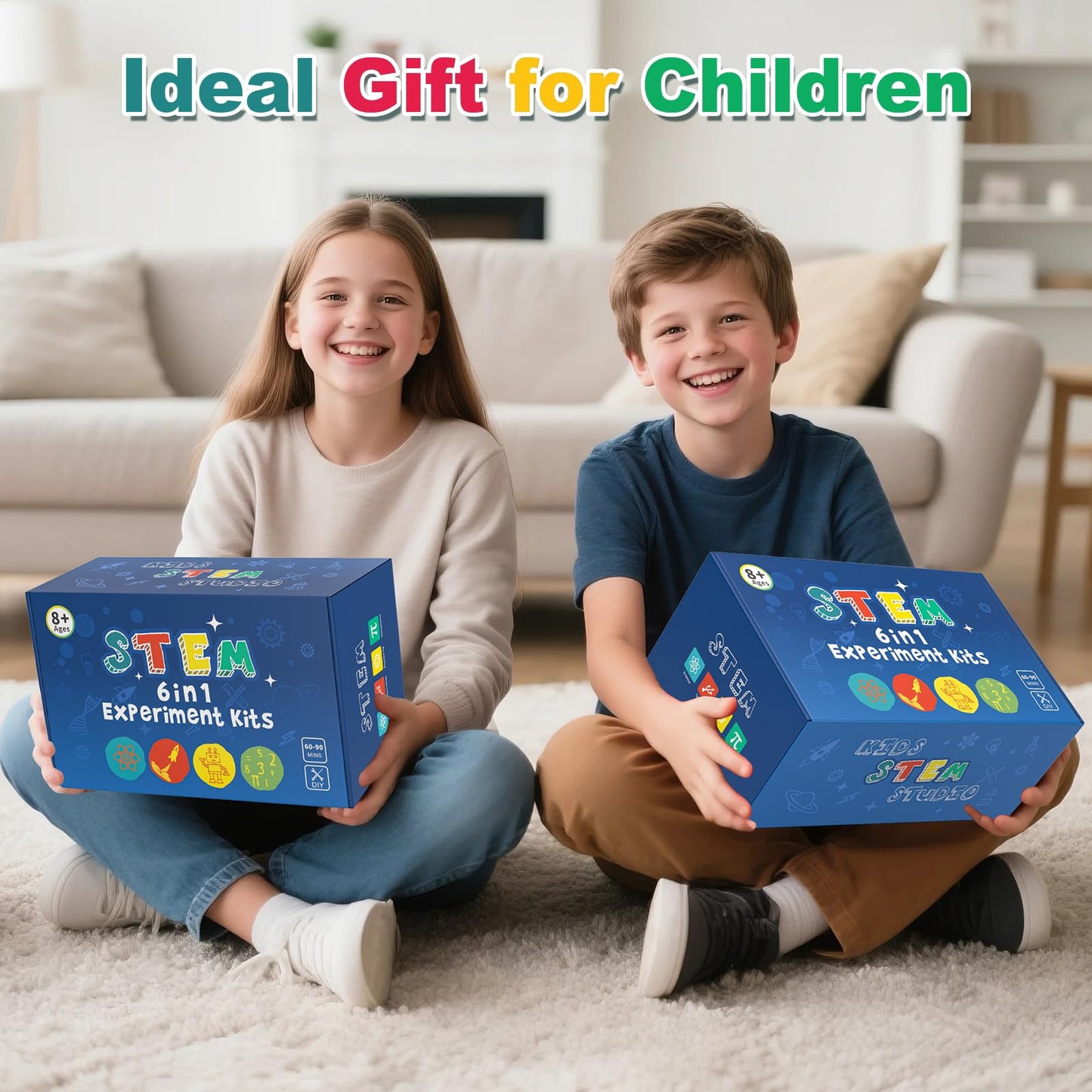 6 in 1 STEM Science Kits for Kids, Wood Building Crafts Kits, Science Projects for Kids 8-12, STEM Toys for Boys Girls Age 8-12 8 10 12 13 14 Gift Idea.