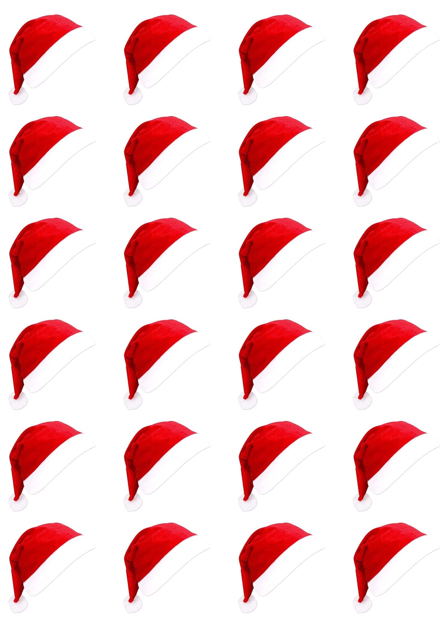 108pcs Sant Hats,Comfortable Santa Hats Adult Bulk,Red Classic Santa Claus Caos for Adults,Gorros De Navidad