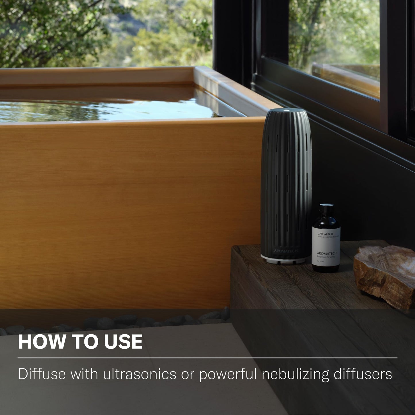 AromaTech Love Affair Premium Aroma Oil – Heady & Radiant Home Fragrance with Notes of Jasmine, Saffron, Cedarwood & Ambergris for Scent Diffusers, Cold-Air and UltraSonic Scent Machines – 120 mL