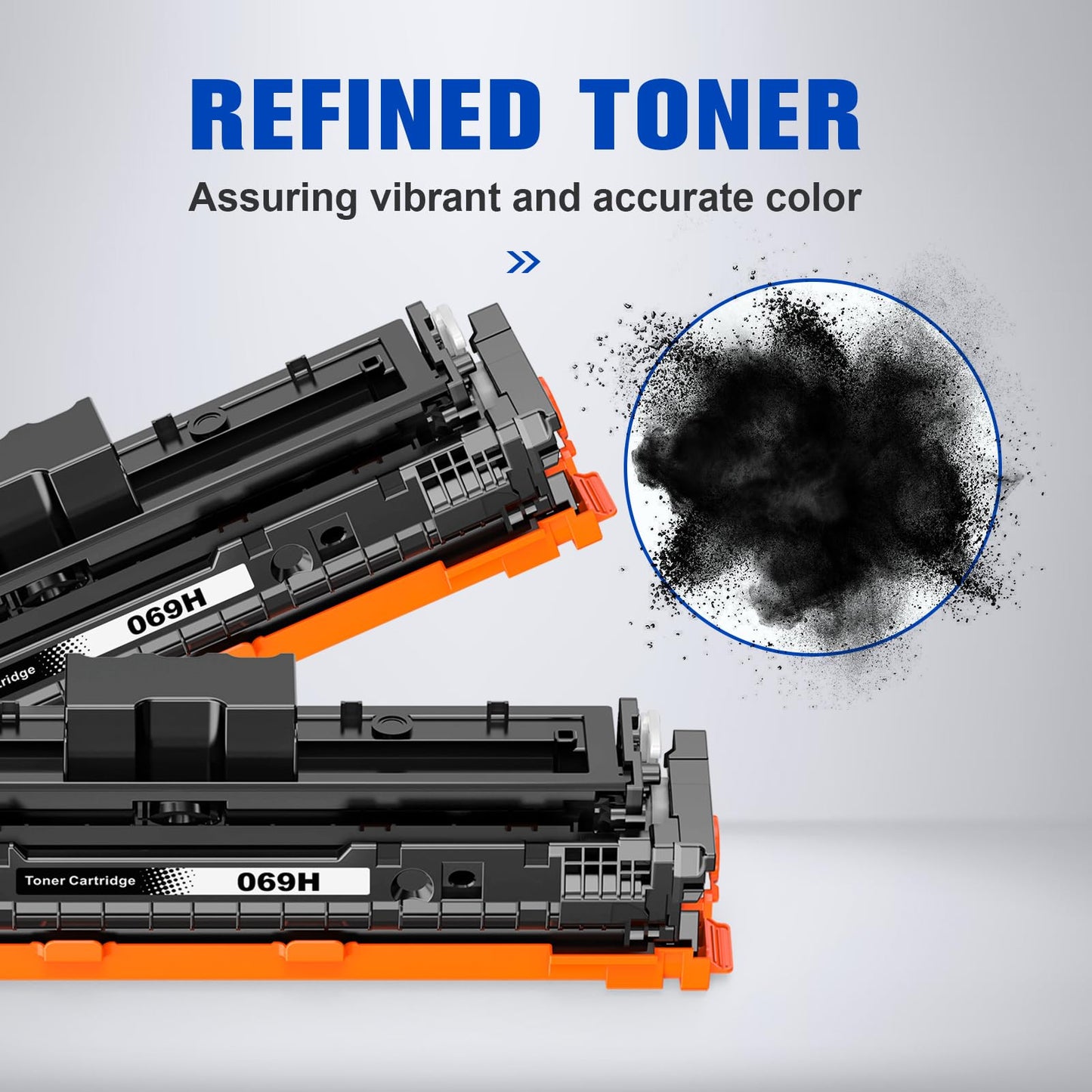 【2 Black】 CRG-069H Compatible Toner Cartridge Replacement for MF753Cdw MF751Cdw Replacement for Canon 069 069H CRG-069 CRG-069H Work with Canon imageCLASS MF753Cdw MF751Cdw LBP674Cdw