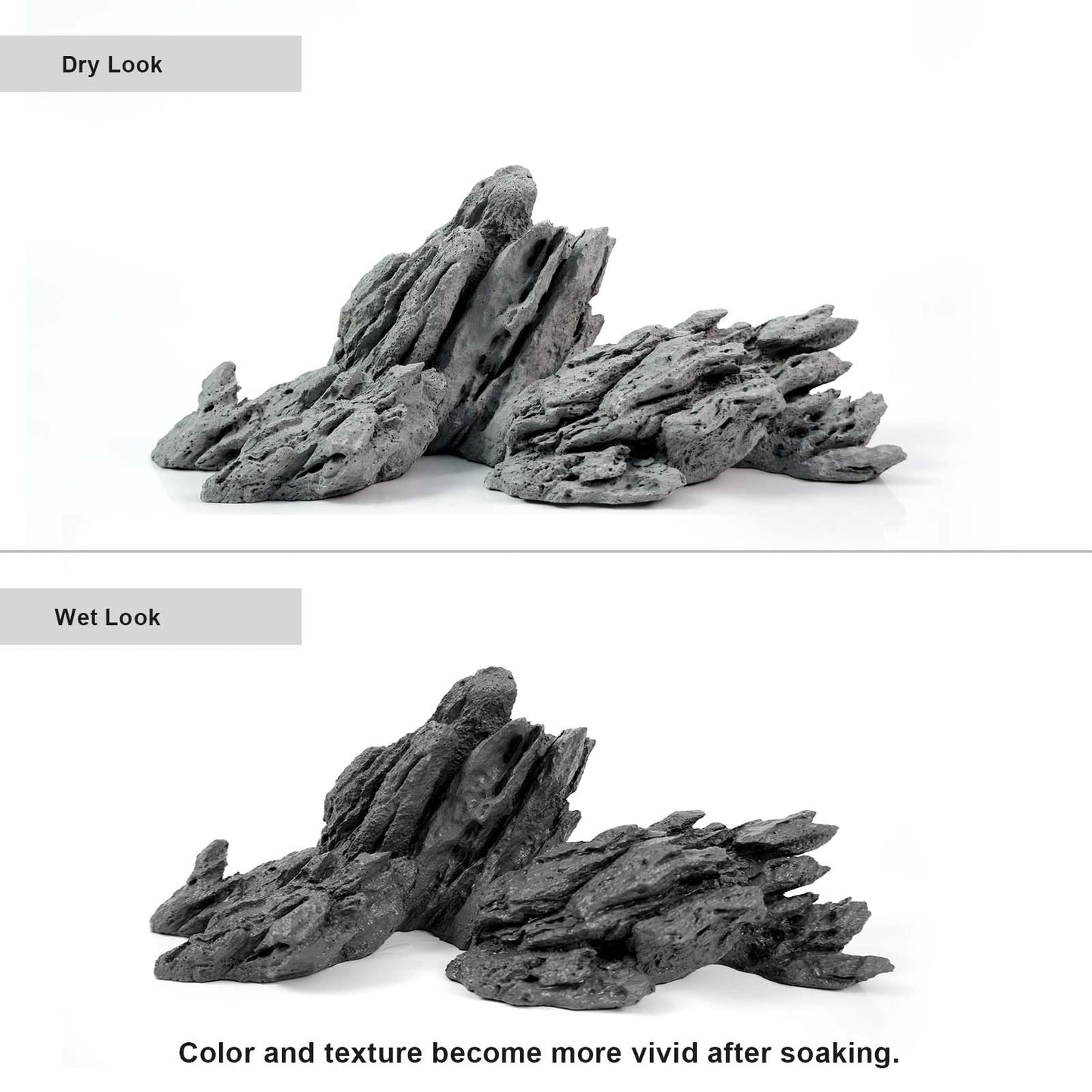 FZONE Aquarium Rocks Aquascaping, Resin Seiryu Rock for Aquascaping