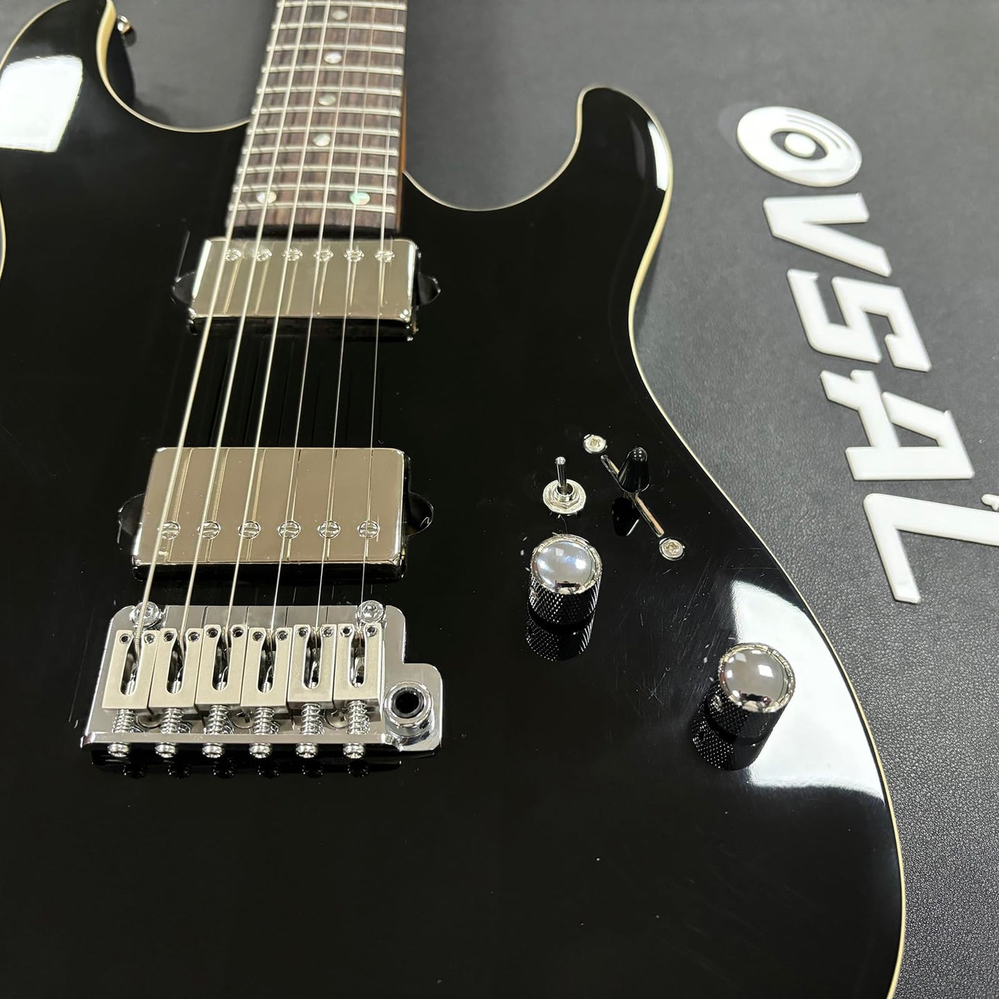 OVSAL 10.8mm Electric Guitar Bridge Chrome 2 Point tremolo bridge Zinc Alloy Saddles Block Stainless Steel Plate Electric Guitar Bridge 6 String Start