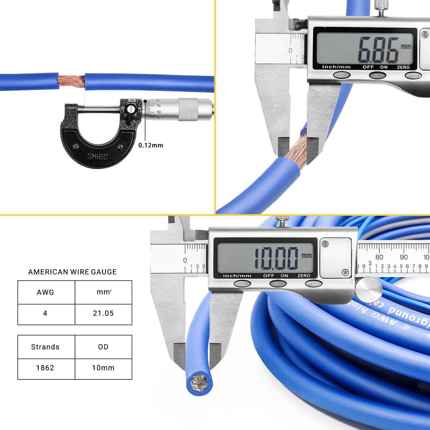 RECOIL RCK-4 Complete Amplifier Wiring Kit 25mm² (4 AWG) CCA with RCA OFC for Cars