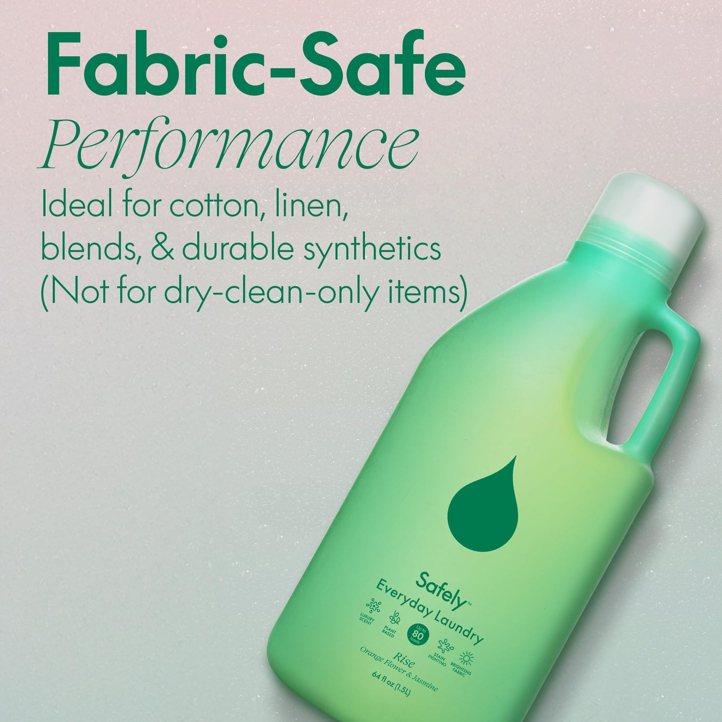 Safely Everyday Laundry Detergent, Rise Scent | 64 fl oz