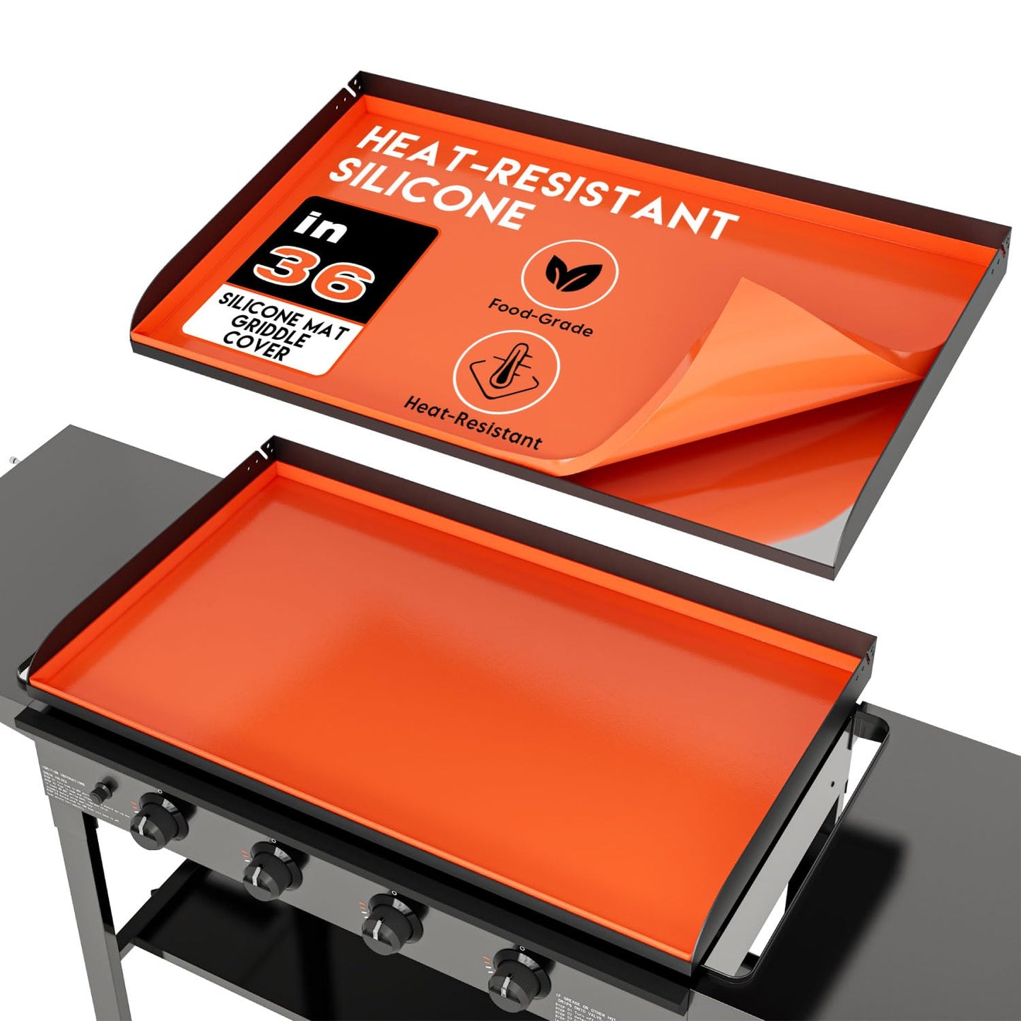 Alawooder Silicone Griddle Mat for Blackstone Griddles 36 Inch - Food Grade Silicone Griddle Cover for Blackstone Flat Top Grill, 36" Thickened Buddy Mat Grilling Accessory for Black Stone Protection