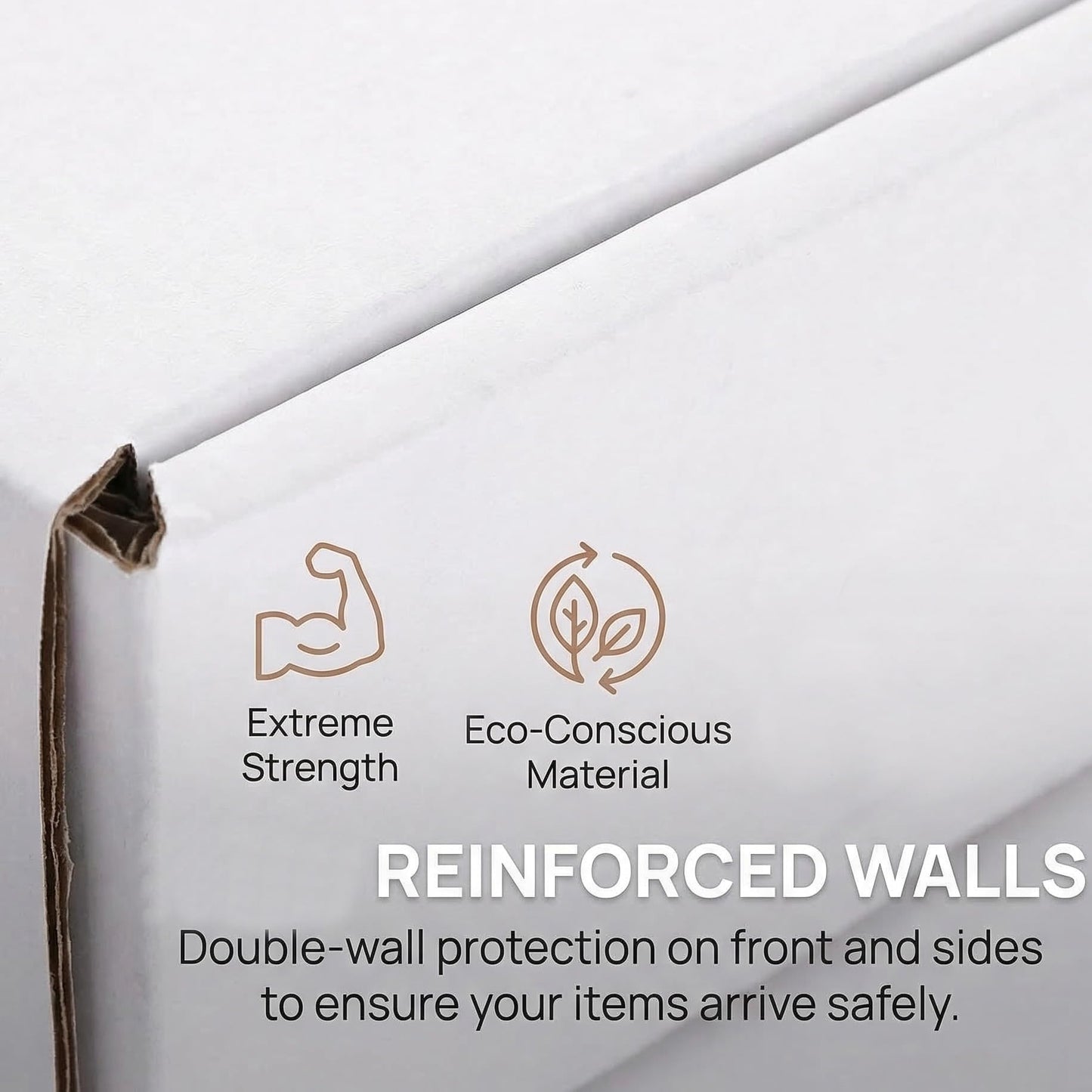 Cedilis 75 Pack Corrugated Mailer, 4x4x2 Inches Shipping Boxes, Small Cardboard Box for Shipping Mailing and Storing, Recyclable, Crush Proof, Oyster White