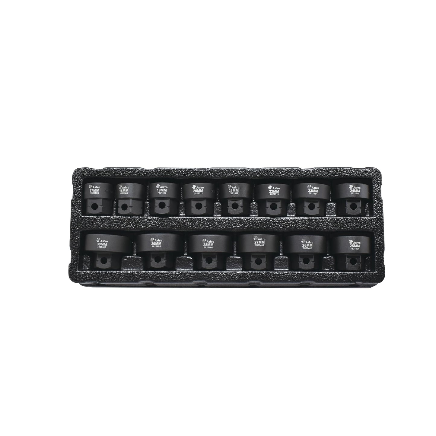 Astro Pnematic - 14pc 1/2" Drive 17-30mm Low Profile Nano Impact Socket Set - No Skips