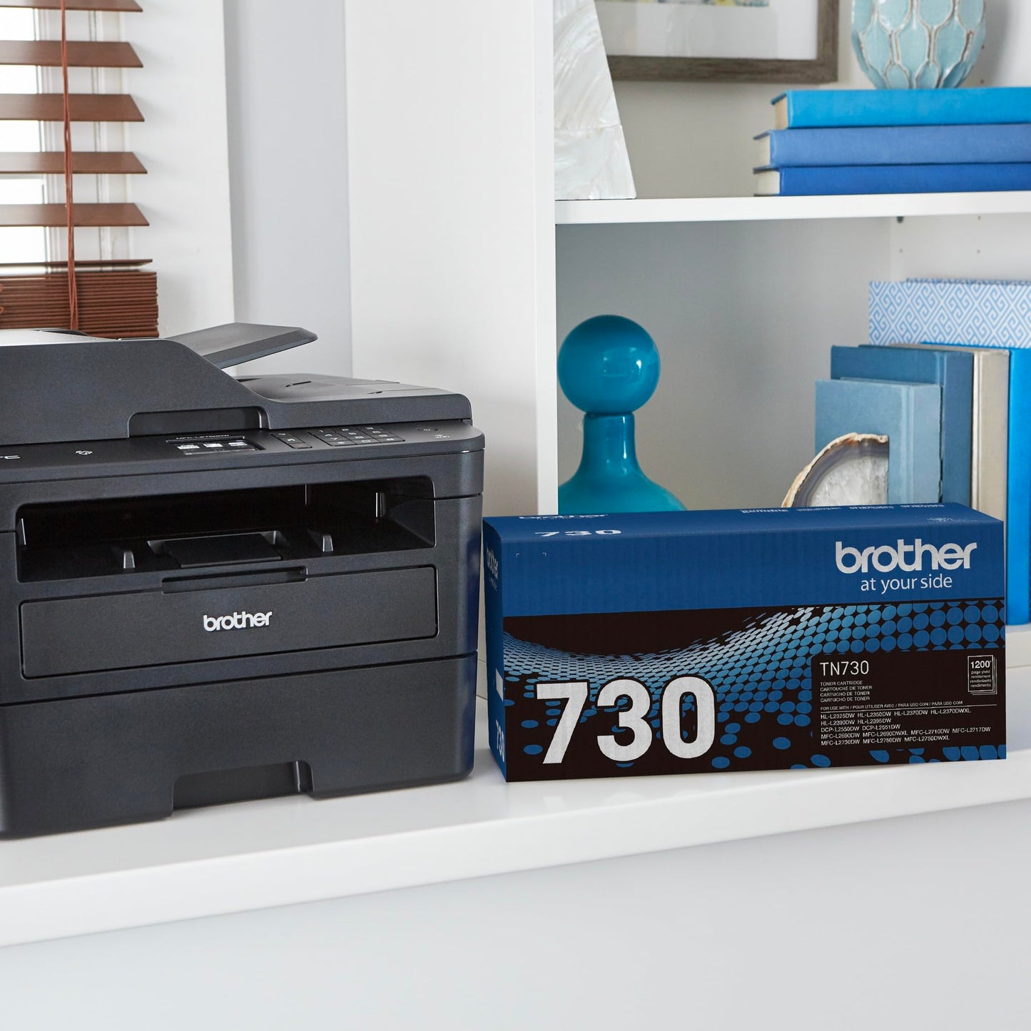 Brother Original TN730 High-Yield Black Toner Cartridge, Higher Yield for Value, Original Toner Replacement cartridges, for Brother Laser Printers HL-L2395DW, DCP-L2550DW, MFC-L2750DW, and More