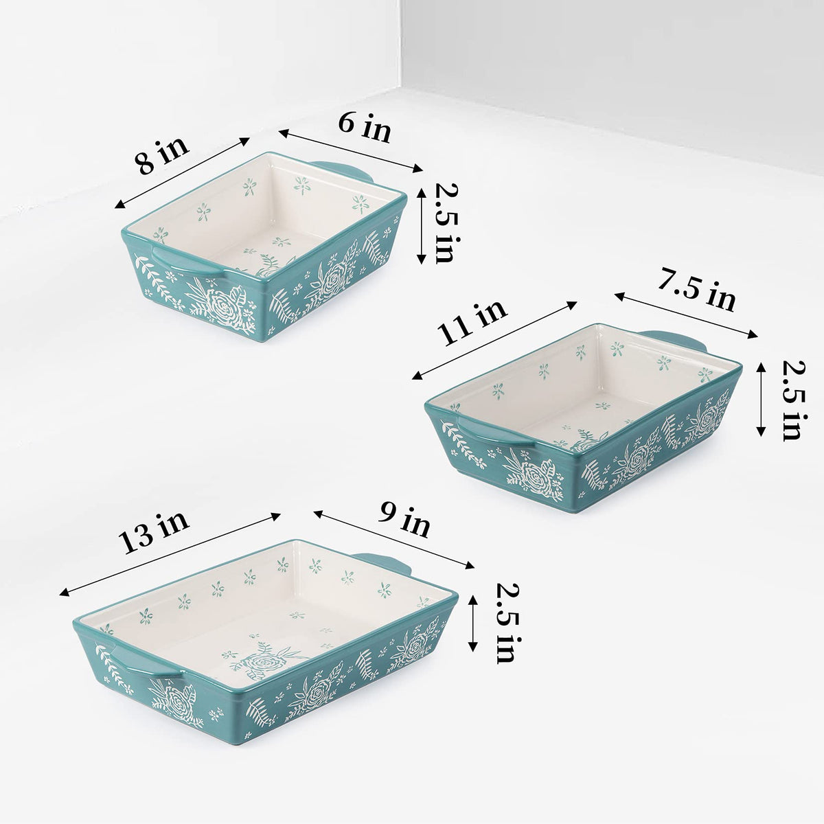 Wisenvoy Casserole Dishes For Oven Baking Dish Ceramic Casserole Dish Lasagna Pan Baking Dishes For Oven Baking Dish Set