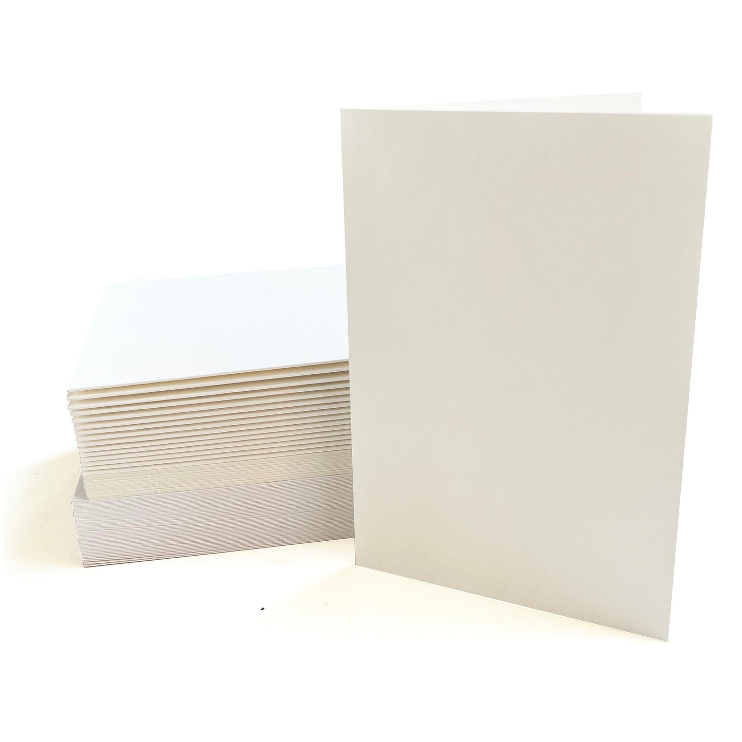 50 Pack Blank Watercolor Cards and Envelopes Set, 140lb Heavyweight 100% Cotton, 4 x 6 Inch Foldable for Painting or Card Making, Christmas Birthday