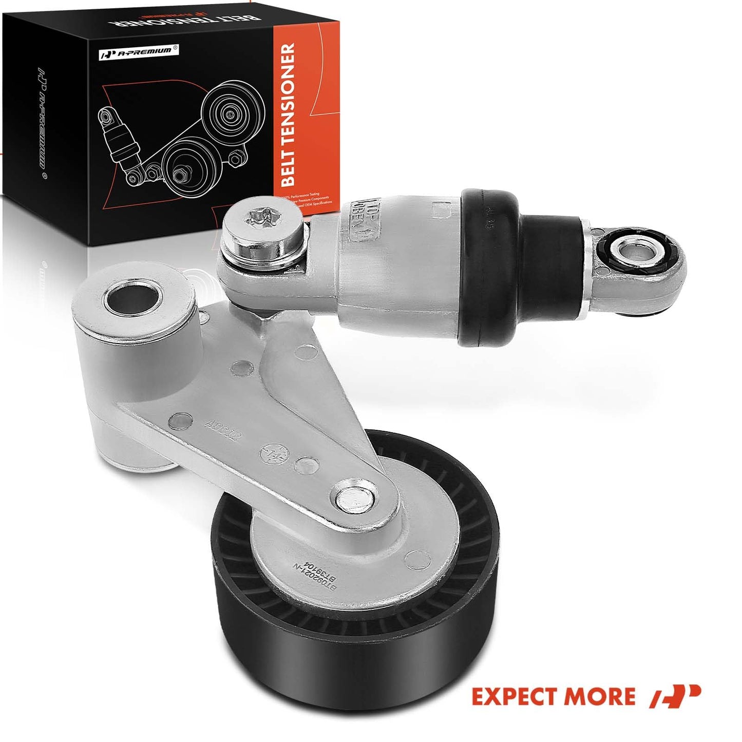 A-Premium Belt Tensioner Assembly with Pulley Compatible with Hyundai Sonata 2006-2010, Santa Fe, Azera, Veracruz, Entourage & Kia Sorento, Sedona, Cadenza, Borrego, K900, Amanti, Replace# 41900436443