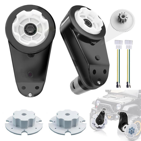 2PCS Kids Ride On Toys Gearbox 12V RS550 40000RPM High-Speed Motor Gearbox for Power Wheels,High Torque Motor Drive Engine for Kid's Electric Car Upgrade Replace Parts,2 Free Coupler