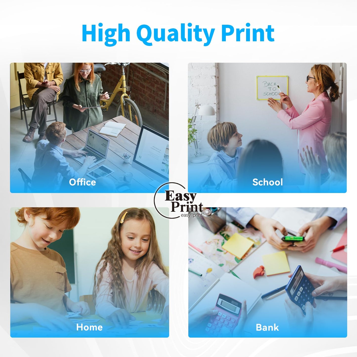 EASYPRINT (2X Black) Compatible 406S CLT-406S Toner Cartridge CLT-K406S Used for Samsung CLP-360/365/366W, CLX-3303/3305/3306, SL-C460FW/C463W Printer, (2-Pack)