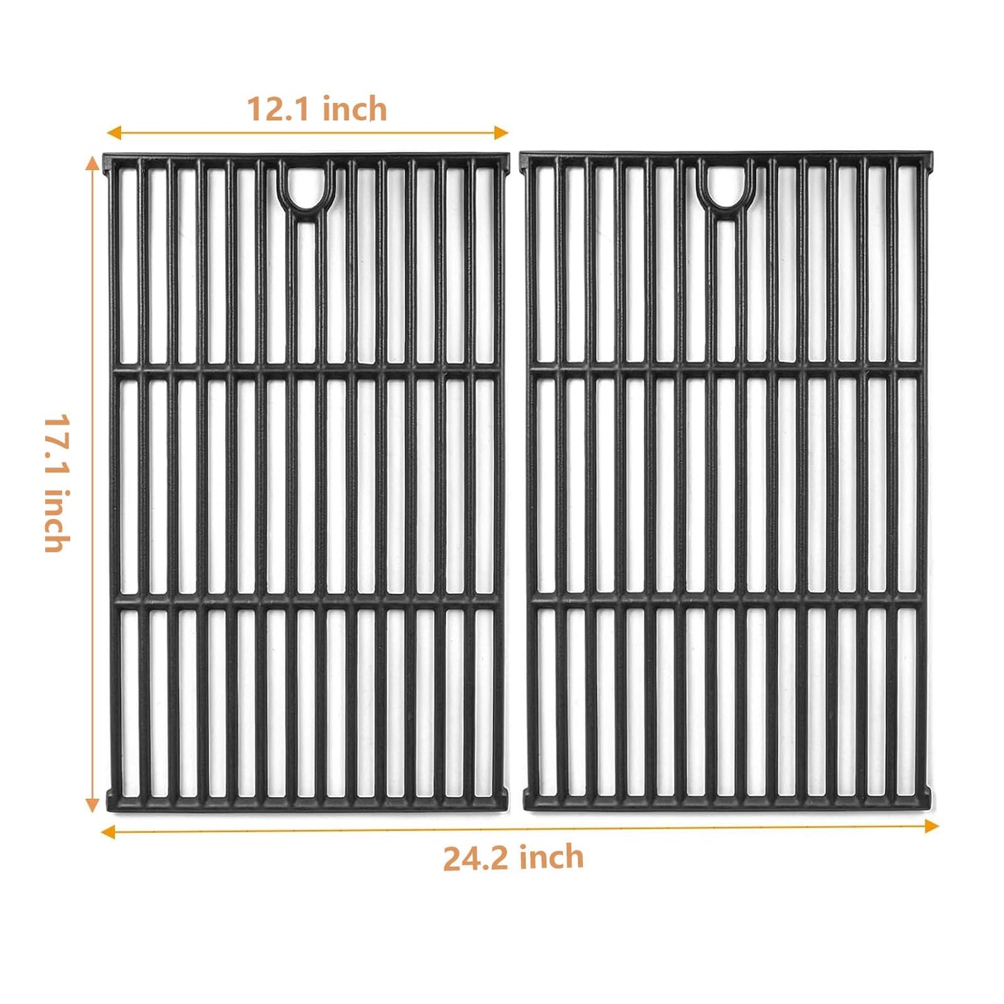 Uniflasy 17" x 24" Cast Iron Cooking Grate for Nexgrill 720-0925P 720-0925 720-0925S 720-1012 Gas Grill, for Nexgrill 720-0340, for Charbroil 463350521 463261306 Thermos 461252605 Replacement Grid