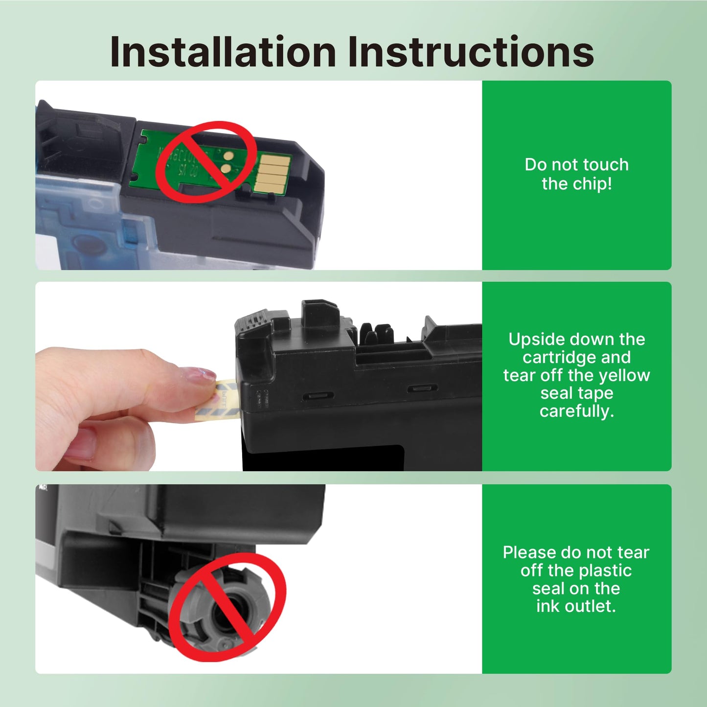 LC404 Ink Cartridges Compatible Replacement MFC-J1205W Ink Cartridges VOREDO LC-404 LC404 High Yield Work with Brother MFC-J1205W, MFC-J1215W, MFC-J1205W XL Printer (4 Pack)