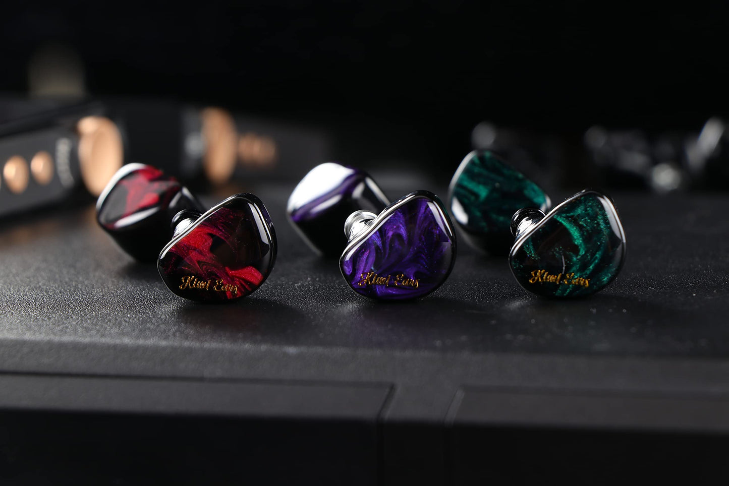 Linsoul Kiwi Ears Cadenza 10mm Beryllium Dynamic Driver IEM 3D Printed with Detachable Interchangeable Plug 0.78 2pin 3.5mm IEM Cable for Musician Audiophile (Purple)