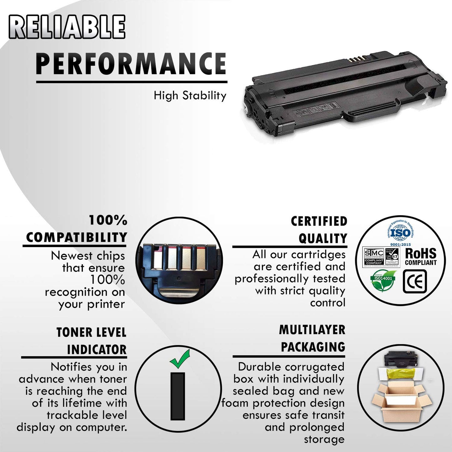 Inkfirst® High Yield Toner Cartridge 1130 (330-9553) Compatible Remanufactured for Dell 1130 1135 Black Dell 1135N 1130 1130N 1133