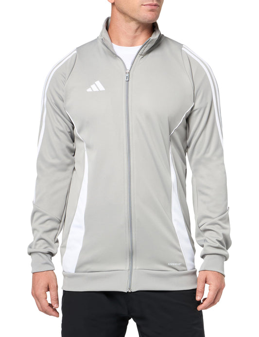 adidas Men's Tiro 24 Training Jacket, Team Mid Grey/White, Medium