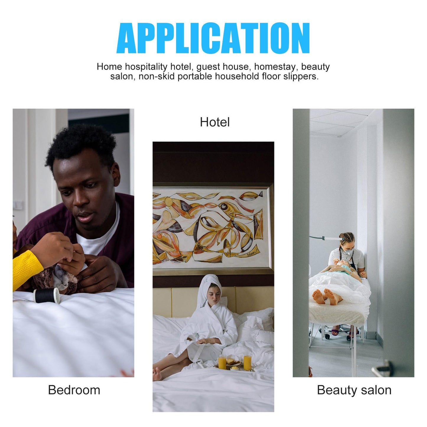 36 Pairs Disposable Eva Foam Slippers for Women Man Salon Spa slippers, Lightweight and Portable, Random Color