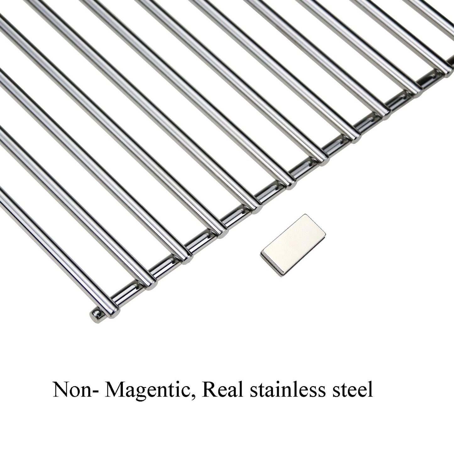 Bar.b.q.s 17" x 25" BBQ Stainless Steel Cooking Grates Parts Models for Charbroil 463250509, 463250510, Great Outdoors, Grill Chef, Thermos 461262409, Vermont Castings, Grill Master, Kenmore Grill