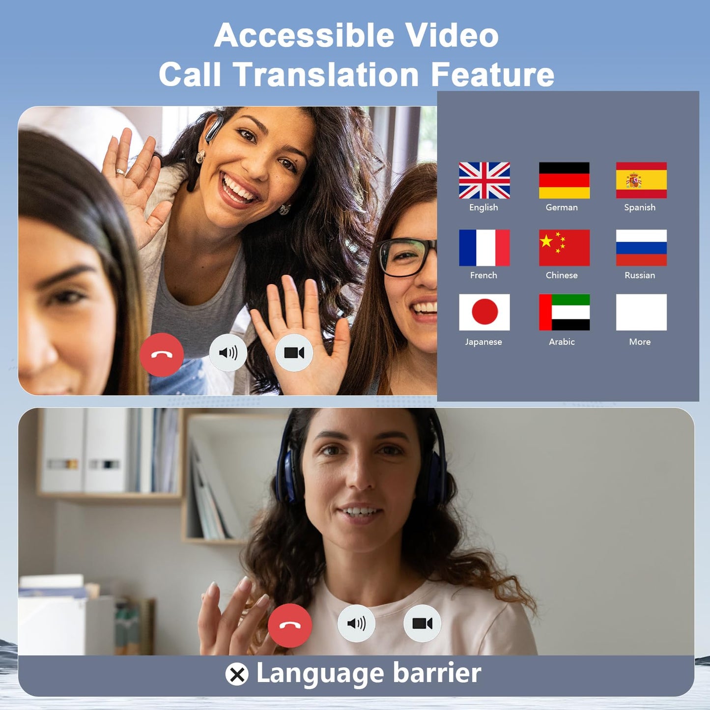 AI Language Translator Earbuds Real Time, 164 Language/3-in-1 Translating Device Headphones, Audífonos Traductores Inglés Español, Bluetooth 5.4 Translation Device for Travel Business Learning, Black