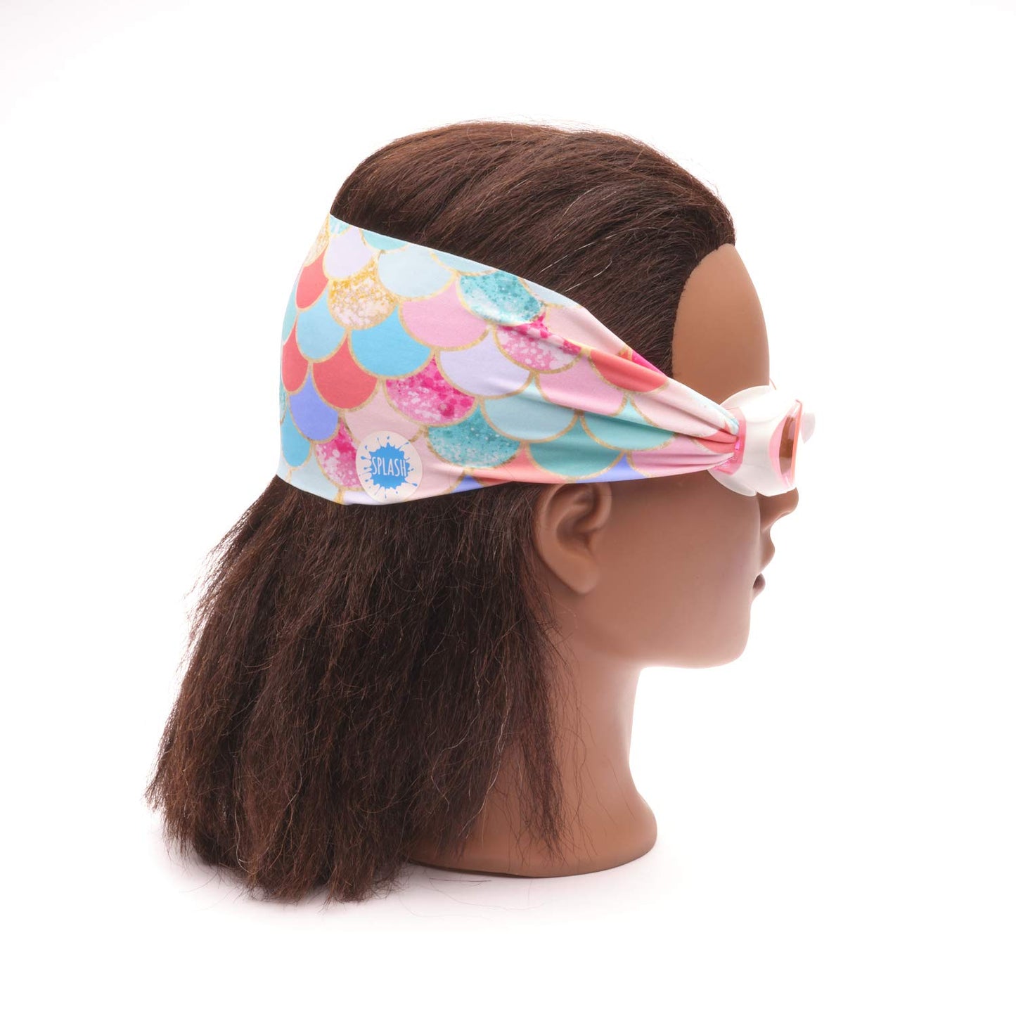 SPLASH SWIM GOGGLES - Mermaid - Fun, Fashionable, Comfortable - Fits Kids and Adults - Won't Pull Your Hair - Easy to Use - High Visibility Anti-Fog Lenses - ORIGINAL PATENT PENDING DESIGN