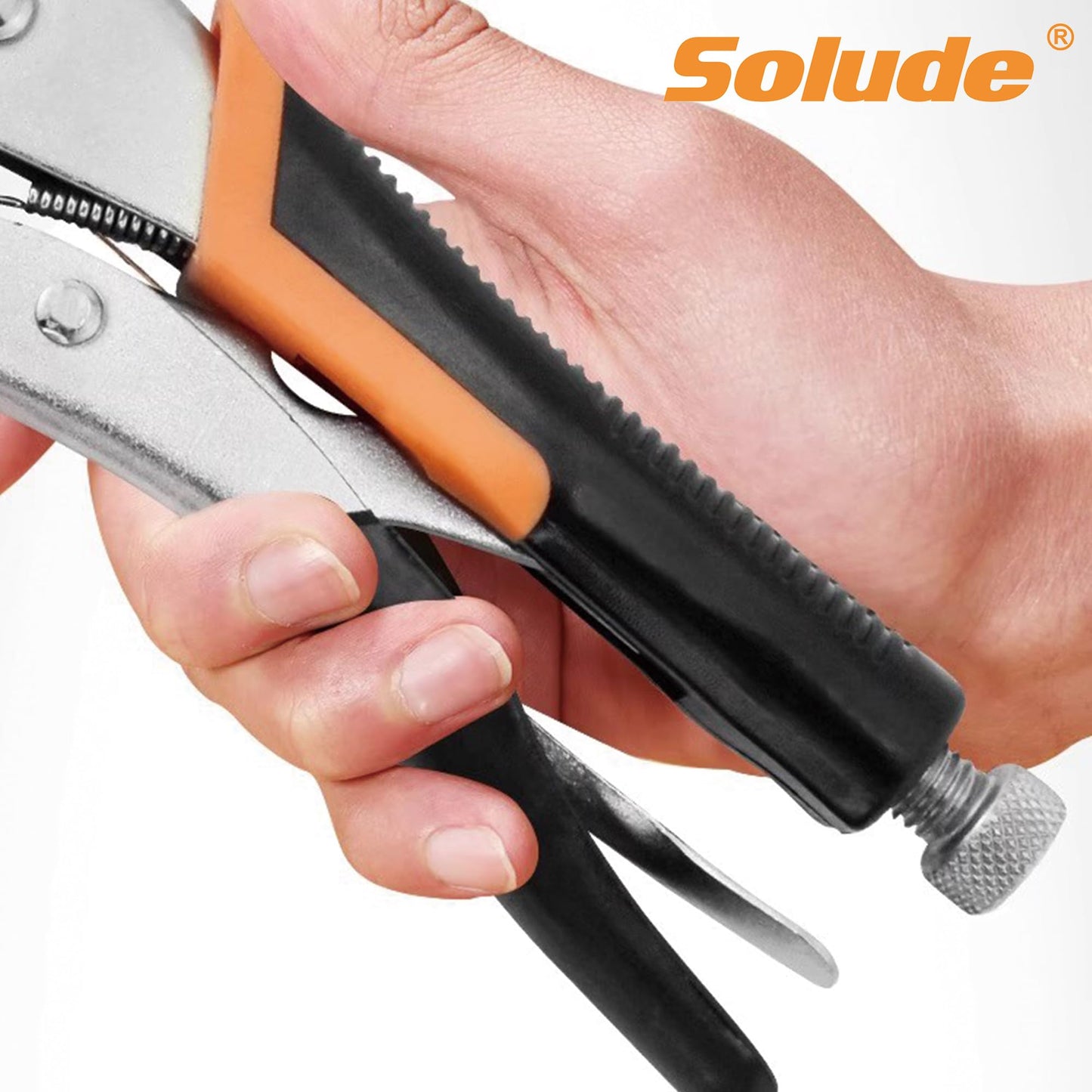 6-Inch C-Clamp Locking Pliers,Heavy Duty Vise Grip Welding Clamp with Swivel Pads for Woodworking,Home,Metalworking,Auto Repair(6 Pack)