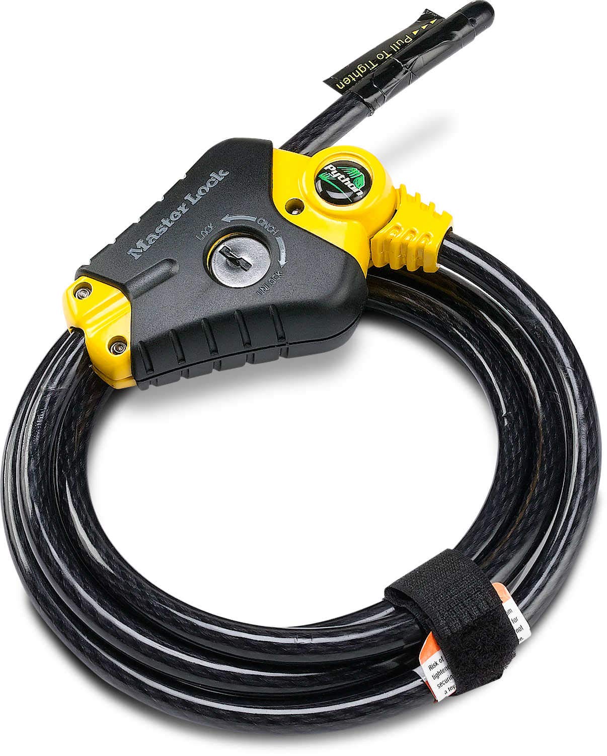HCO Master Lock 8413DPF Python Adjustable Locking Cable, 6-Foot X 3/8-Inch
