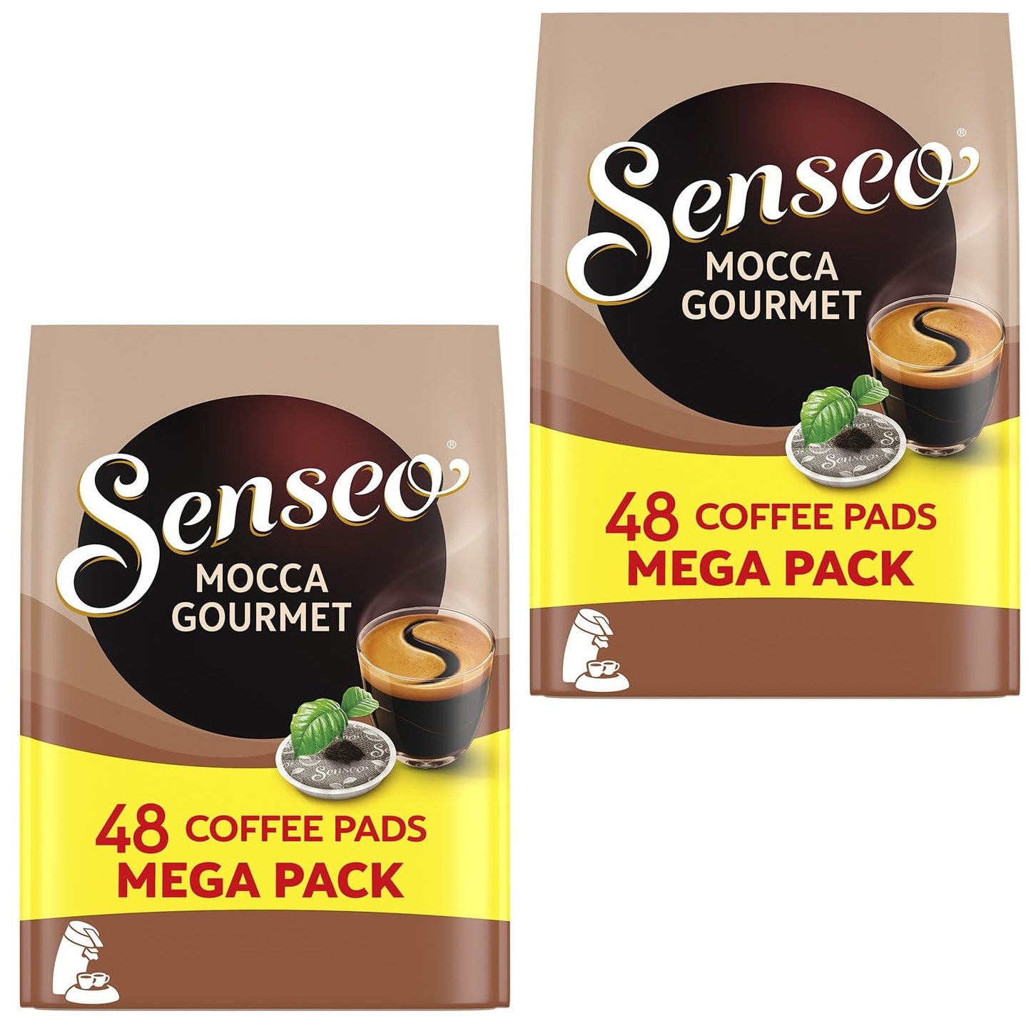 Senseo Mocca Gourmet, Pack of 2, 2 x 48 Coffee Pods